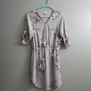 Sage Floral Dress